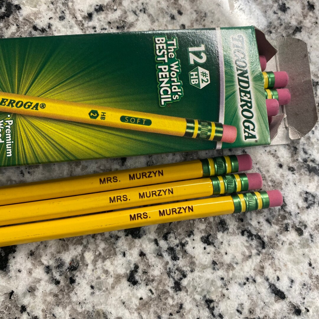 Personalized Laser Engraved Ticonderoga Pencils | Custom Back to School ...