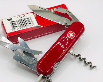 Wenger Crusader Red Alox Swiss Pocket Knife With Money Clip - Etsy