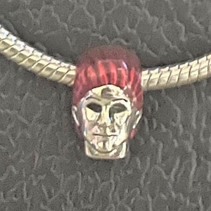 Charm for Pandora Bracelet , Halloween Charm , Horror Charm ,  Michael Myers , Scary Man Charm , Movie Charm , 925 Sterling Silver