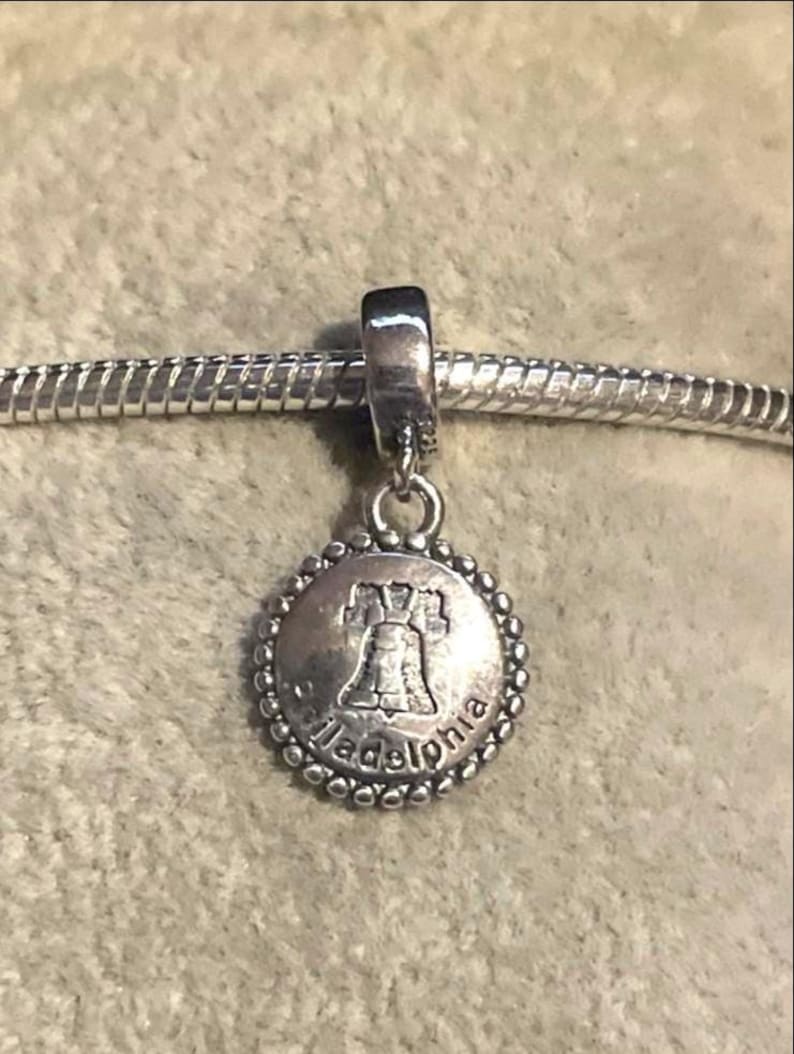 State Dangle Charms ,NYC,Philadelphia,Washington DC,Georgia,Maryland,Chicago,fits Pandora Bracelets , Destination Charm ,925 Sterling Silver bild 7