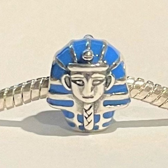 Pharaoh Charm Fits Pandora Bracelets Egyptian Charm 925