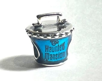 Charm fantôme Haunted Mansion Hatbox pour bracelets, argent sterling 925, cadeau pour elle