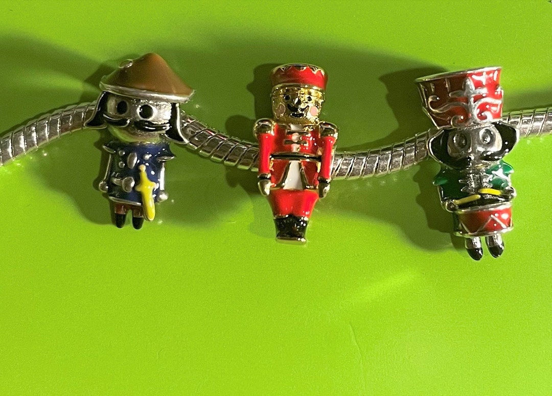 Christmas Nutcracker Charms Fits Pandora Bracelets , Toy Soldier Charm