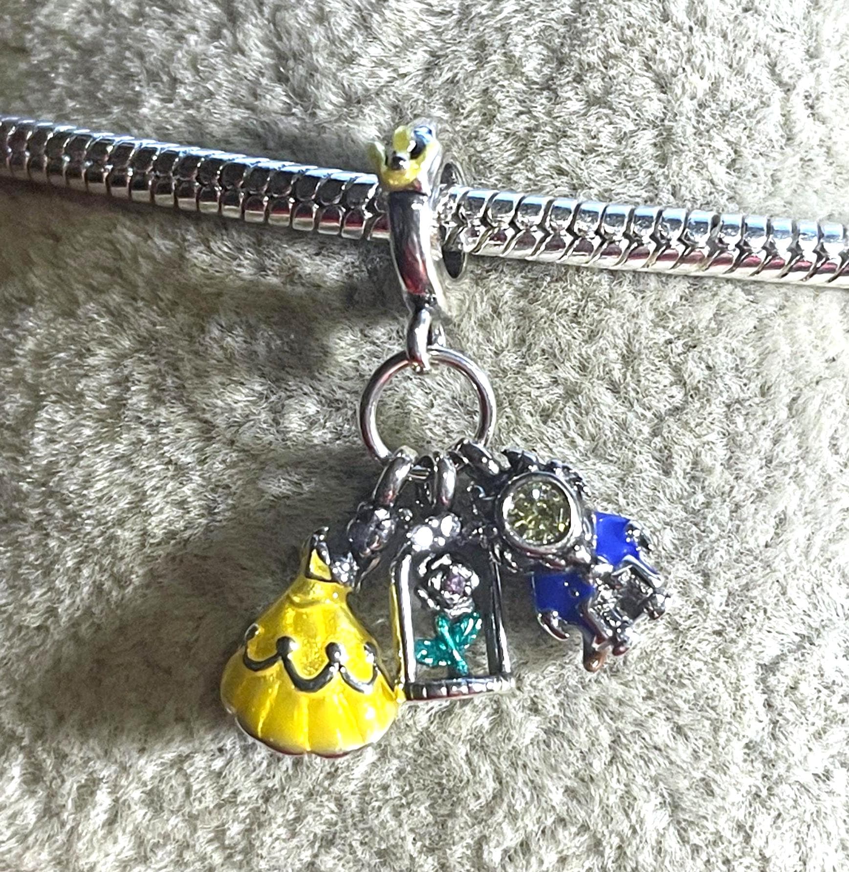 チャーム belle Pandora Charms Authentic Belle Rose - Etsy