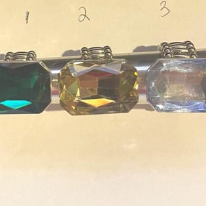 Large adjustable Rectangle Crystal Ring , Faceted Crystal Adjustable Ring , silver tone , Statement jewelry , Bling , choose color