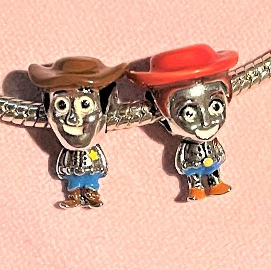 Toy Story Charms , Fits Pandora Bracelets , Cowboy Woody Charm