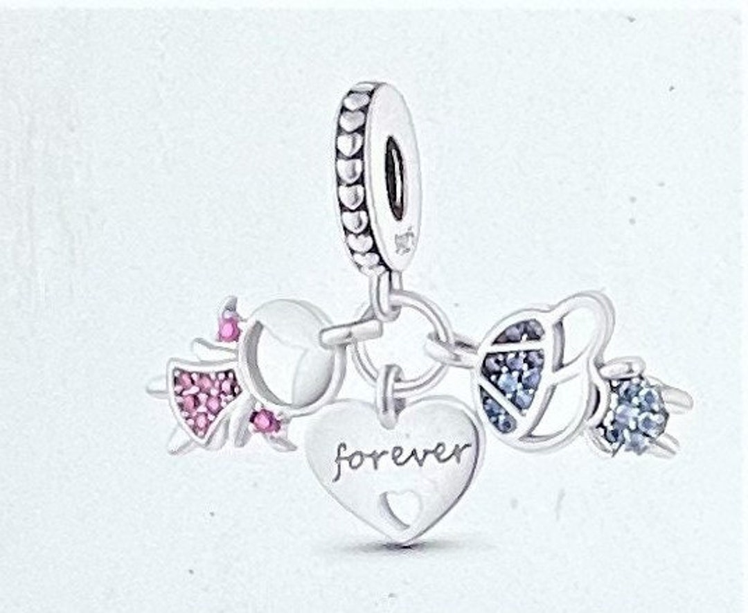 Family Forever Charm Fits Pandora Bracelets Boy and Girl Son