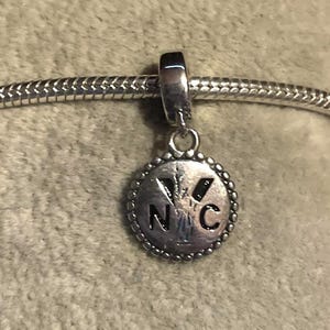 State Dangle Charms ,NYC,Philadelphia,Washington DC,Georgia,Maryland,Chicago,fits Pandora Bracelets , Destination Charm ,925 Sterling Silver bild 3