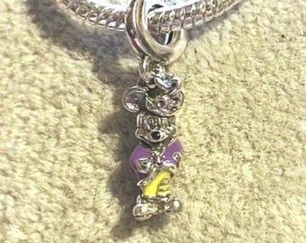 Mickey Mouse Dangle Charm , Mickey charm for bracelets , Mickey Mouse , 925 Sterling Silver , gift for her