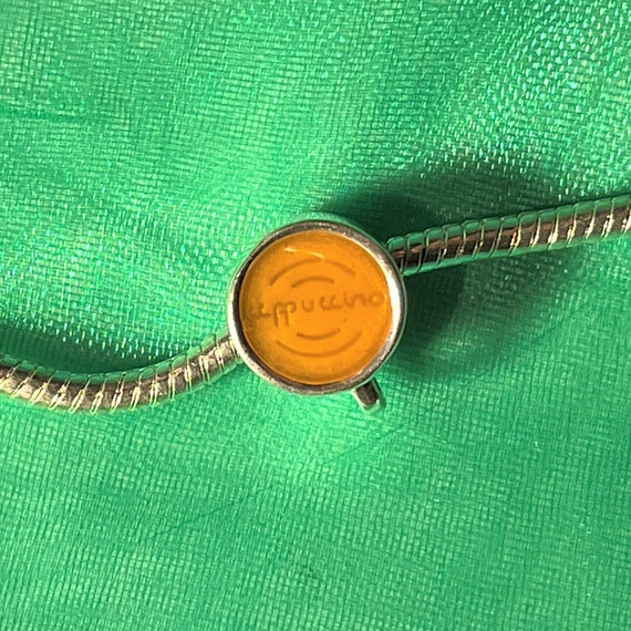 Cappuccino Charm Fits Pandora Bracelets Hot Coffee Cup Charm