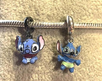 Stitch Charm , Charm for Bracelets , 925 Sterling Silver , gift for her , choose