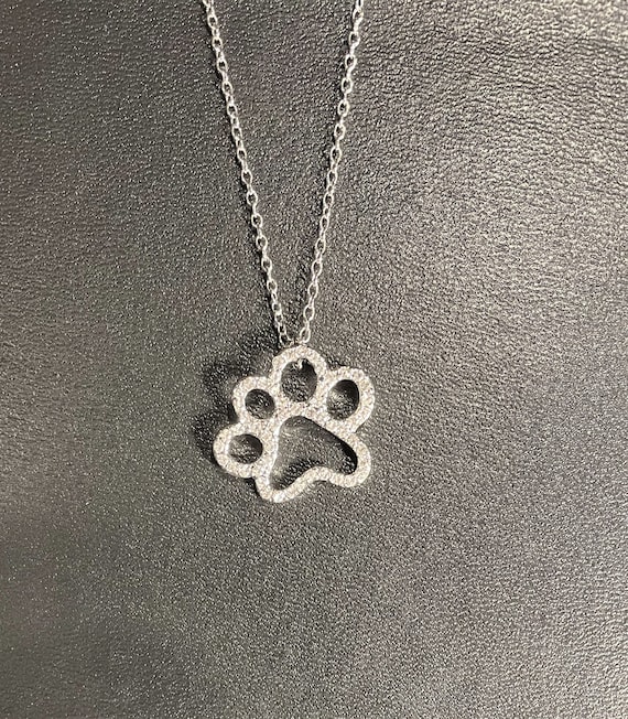 Swarovski paw print necklace deals