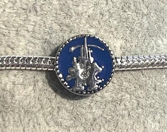 Mickey Mouse & Minnie Mouse Castle Charm ,  Disney Castle Charm , fits Pandora Bracelet , Mickey Mouse Charm , 925 Sterling Silver