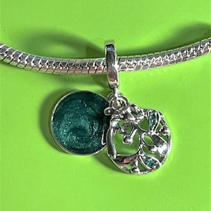 Christmas Mistletoe Dangle Charm Fits Pandora Bracelets Meet Me