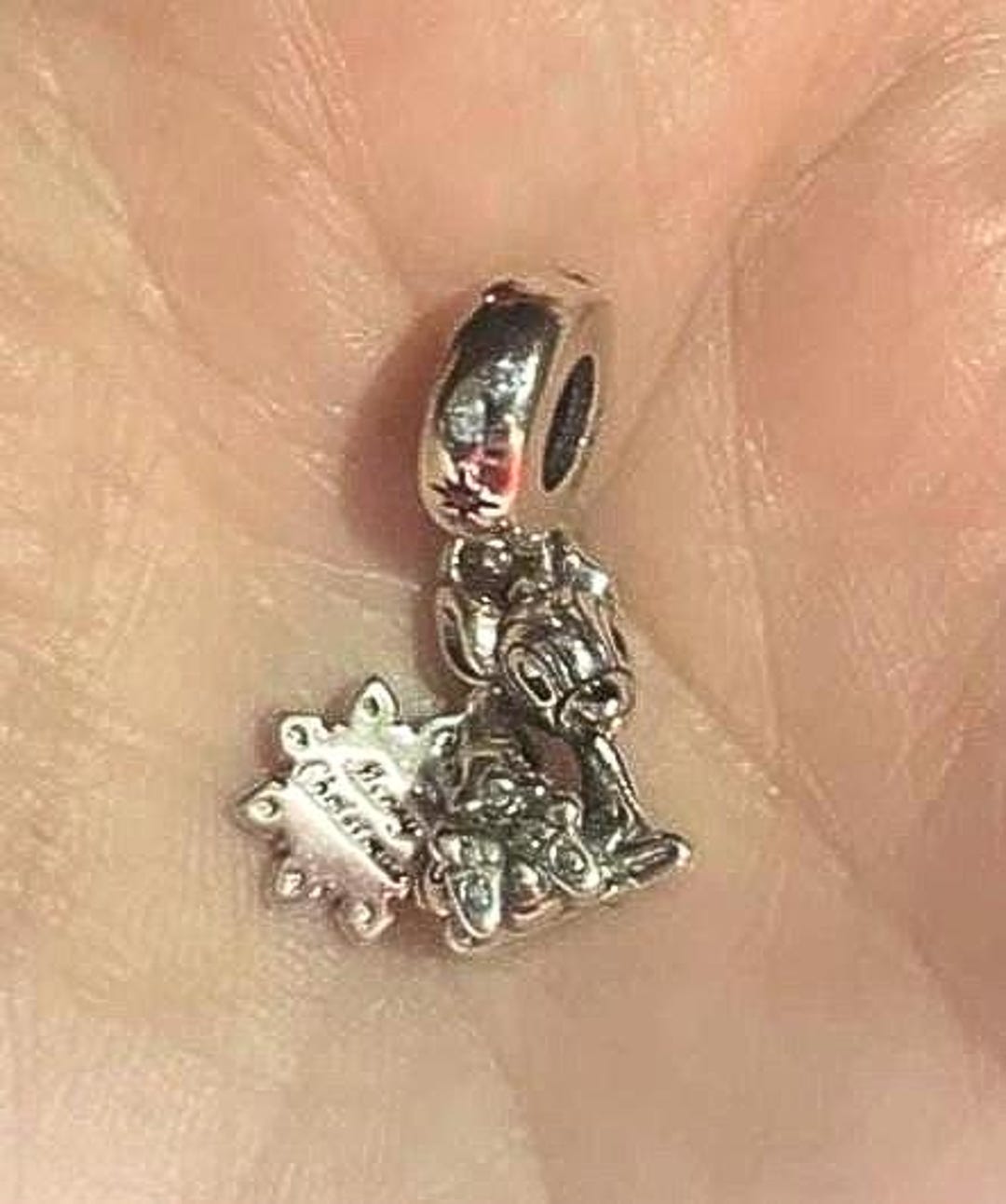 Merry Christmas Bambi & Thumper Dangle Charm , CZ, Fits Pandora ...