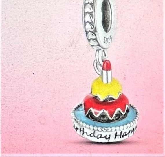 Happy Birthday Cake Charm Fits Pandora Bracelets Birthday Cake