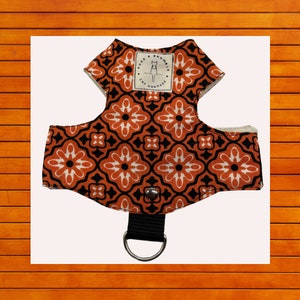kitten harness, escape proof, cat harness,Tile 2 orange