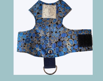 Escape proof cat harness,- Millefiori Sapphire