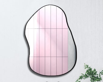 Modern Asymmetrical Mirror, Irregular Shaped Mirror, Wall Mirror, Aesthetic Bathroom Mirror, Modern Home Decoration, Luxury Home Mirror