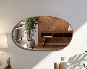 Irregular Shaped Mirror, Modern Asymmetrical Mirror, Wall Mirror, Aesthetic Bathroom Mirror, Mirror Home Decor, Modern Home Mirror