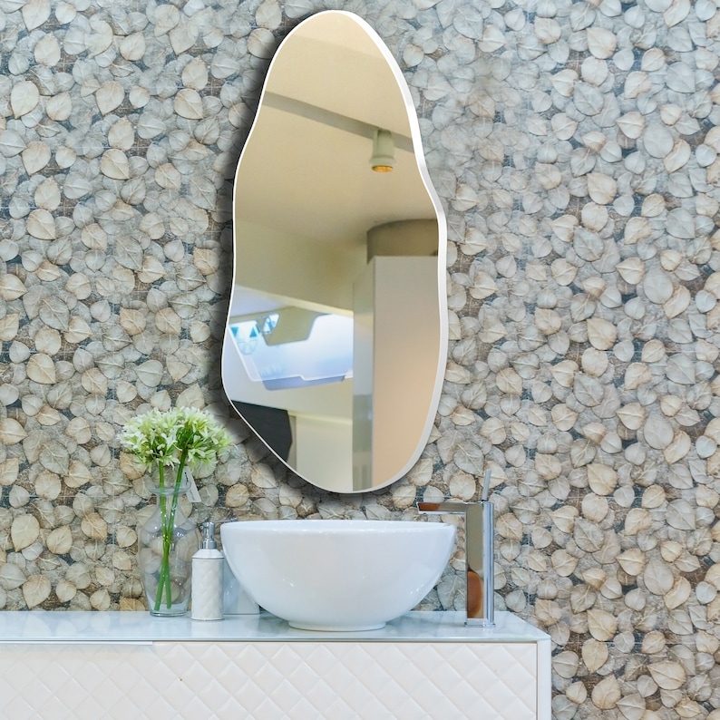 Irregular Shaped Mirror, Modern Asymmetrical Mirror, Wall Mirror