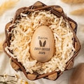 Personalized Musical Wooden Easter Egg Shakers, Engraved Egg Shaker Kids, Kids Musical Instrument, Easter Gifts, Baby First Easter