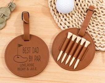 Gepersonaliseerde cadeaus voor papa, golft-shirthouder, gegraveerde golfbag tag, golfliefhebber cadeau, aangepaste golfcadeaus voor hem golfaccessoires