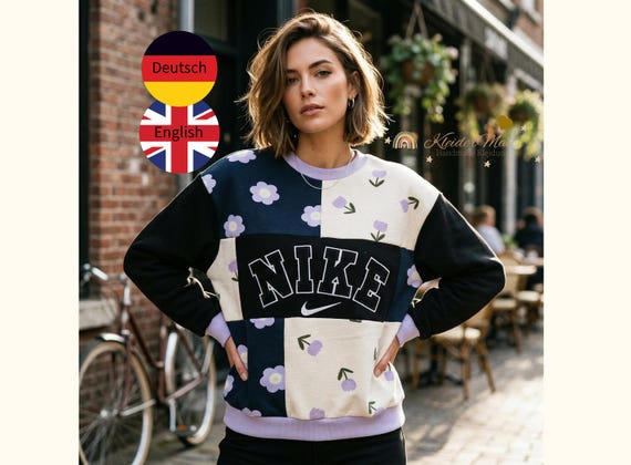 Schnittmuster Sweatshirt Damen inkl. Patchwork-Vorderteil | Gr. 32-46 | Deutsch/Englisch & Anfängerfreundlich | PDF Sewing Pattern