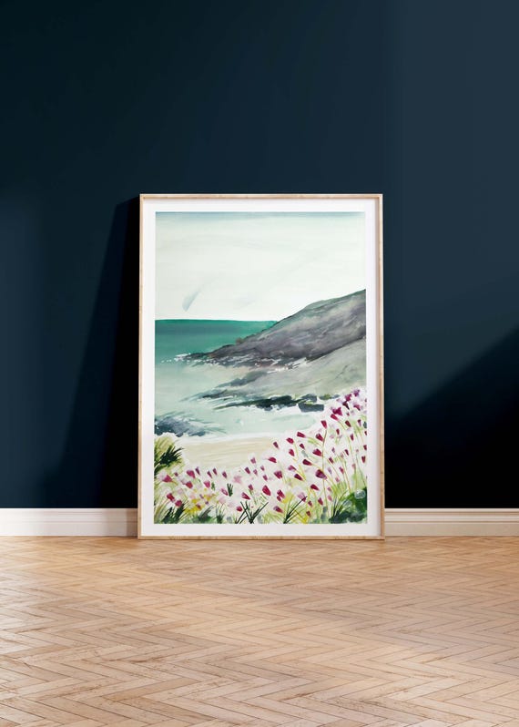 Cala Prusia A4 A3 impresión sendero costero suroeste