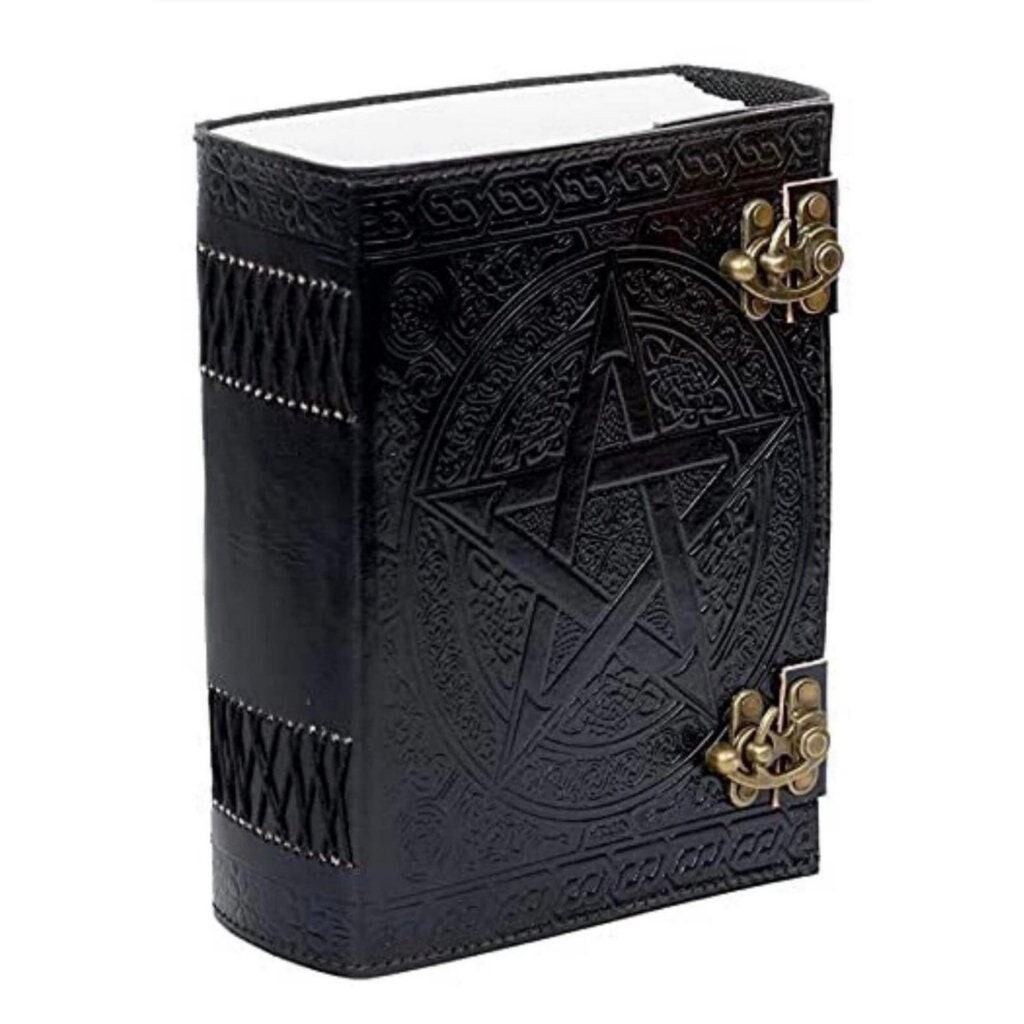 Pentagram Leather Journal: Large 7.5 X 10 Inches, 600 Blank Pages  Unleashing the Power of the Elements 