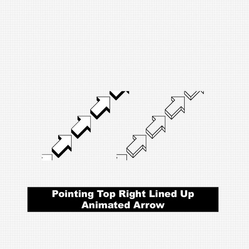Animated Arrow | Perspective and Isometric View | Moving Forward, Up ...