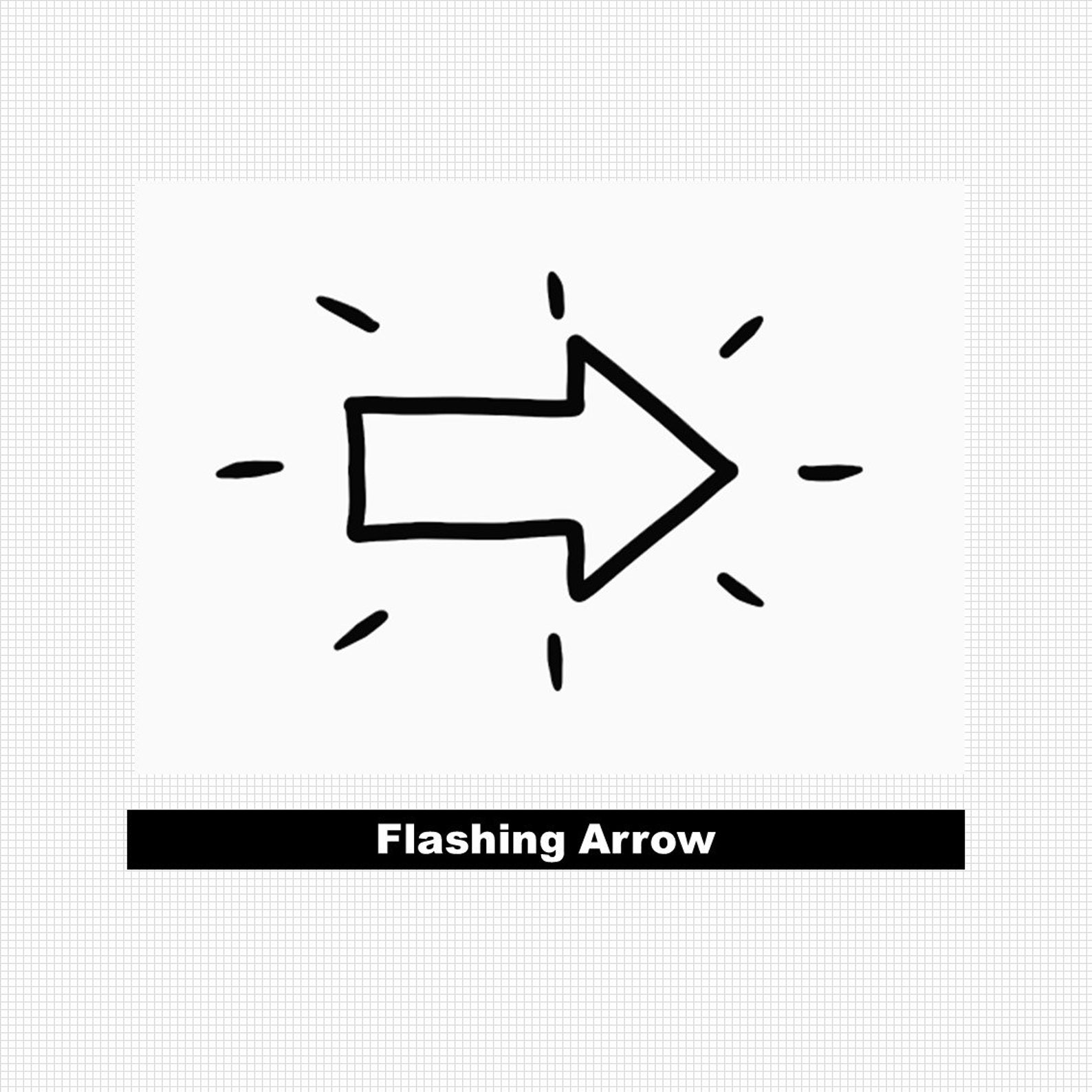 Animated Arrow Flashing, Blinking and Moving Fill Arrow in GIF and MP4