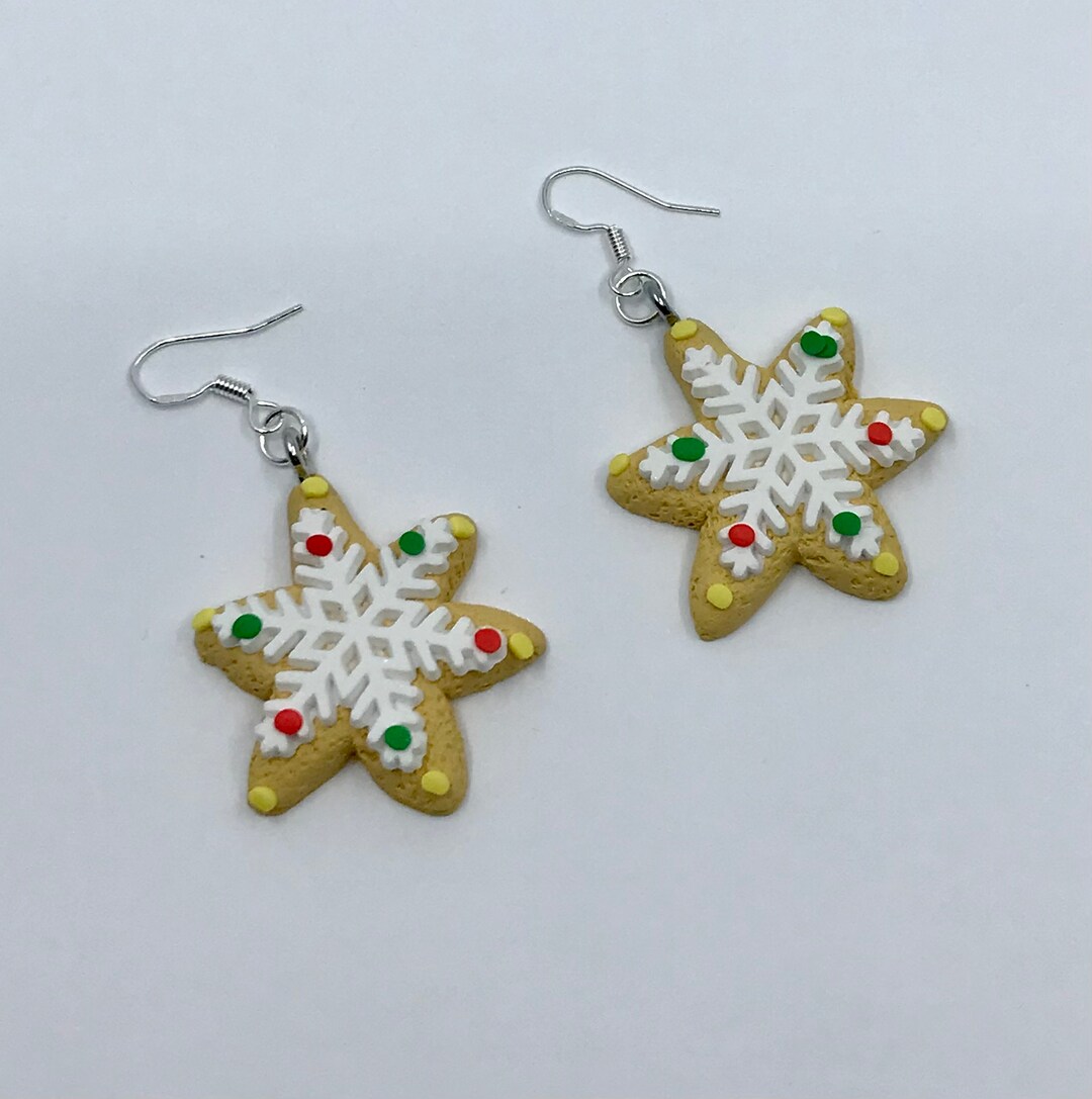 Gefrorener Schneeflocken Lebkuchen Weihnachtsplätzchen Etsy.de