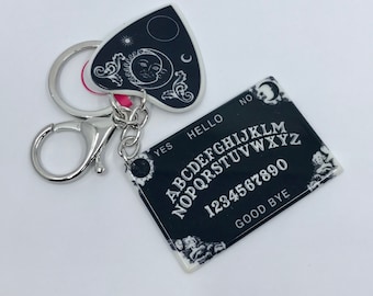 Ouija Board with Planchette Keychain