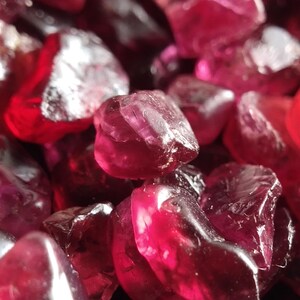 Natural Red Spinel Rough Burmese Gemstone  | Quantity 156 Each | AAA Quality | 120 Ct Lot | Rare Find for Jewelry Making | Untreated Raw |