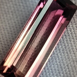 Natural Pink Tourmaline Baguette Cut Gemstone | 1.90 Cts AAA+ Quality | Bi-Color Wholesale Loose Stone for Jewelry | SHRIVINAYKGEMS