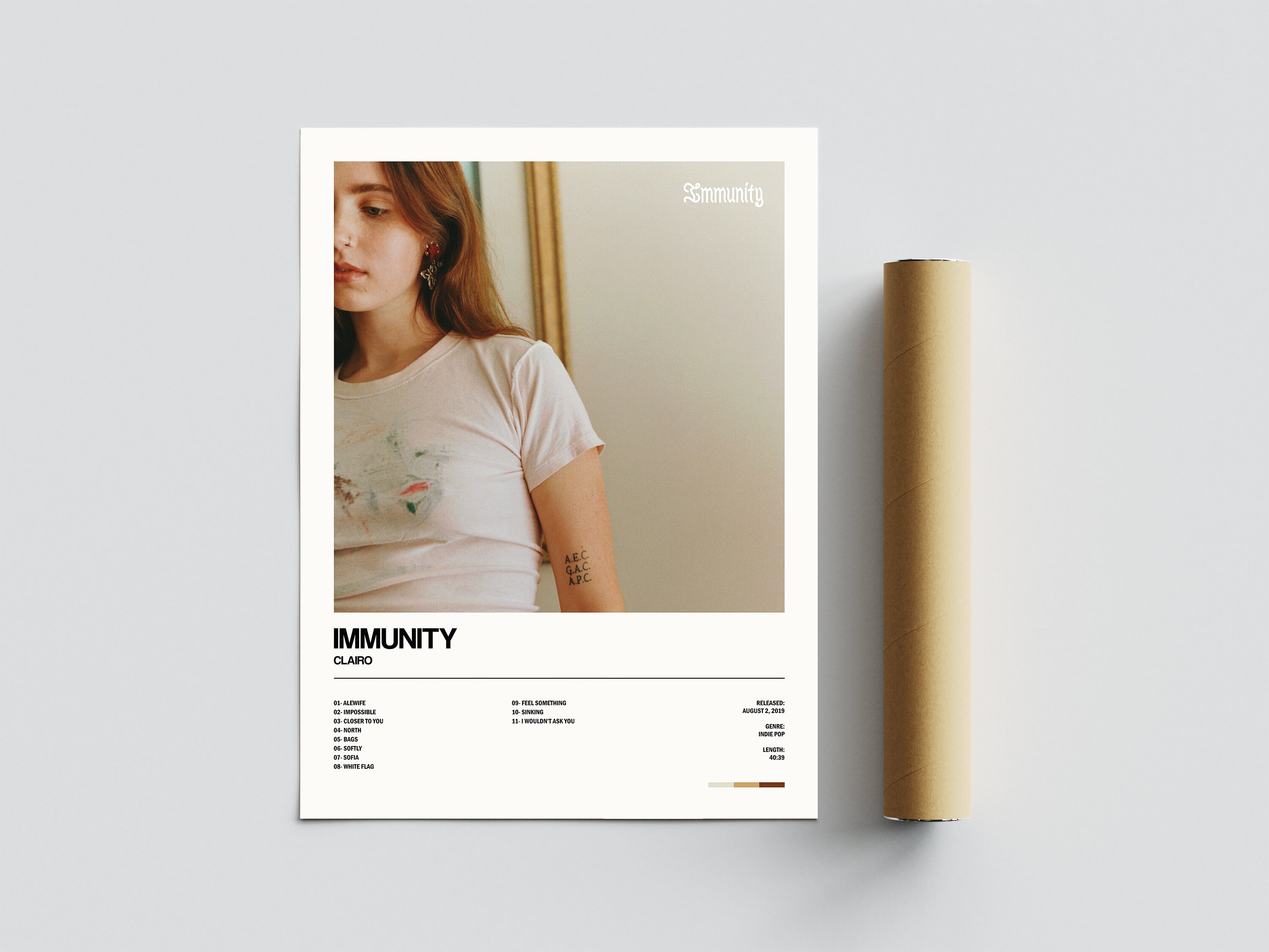 Discover Immunity, Clairo Poster, Immunity Album Poster