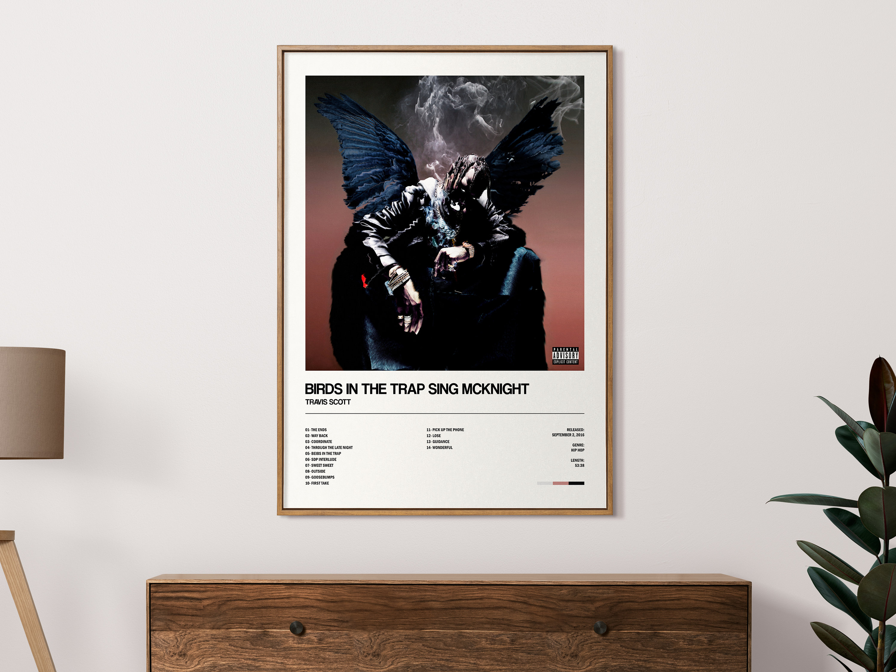 COSIERM Birds in the Trap Sing McKnight - Travis Scott Limited Canvas