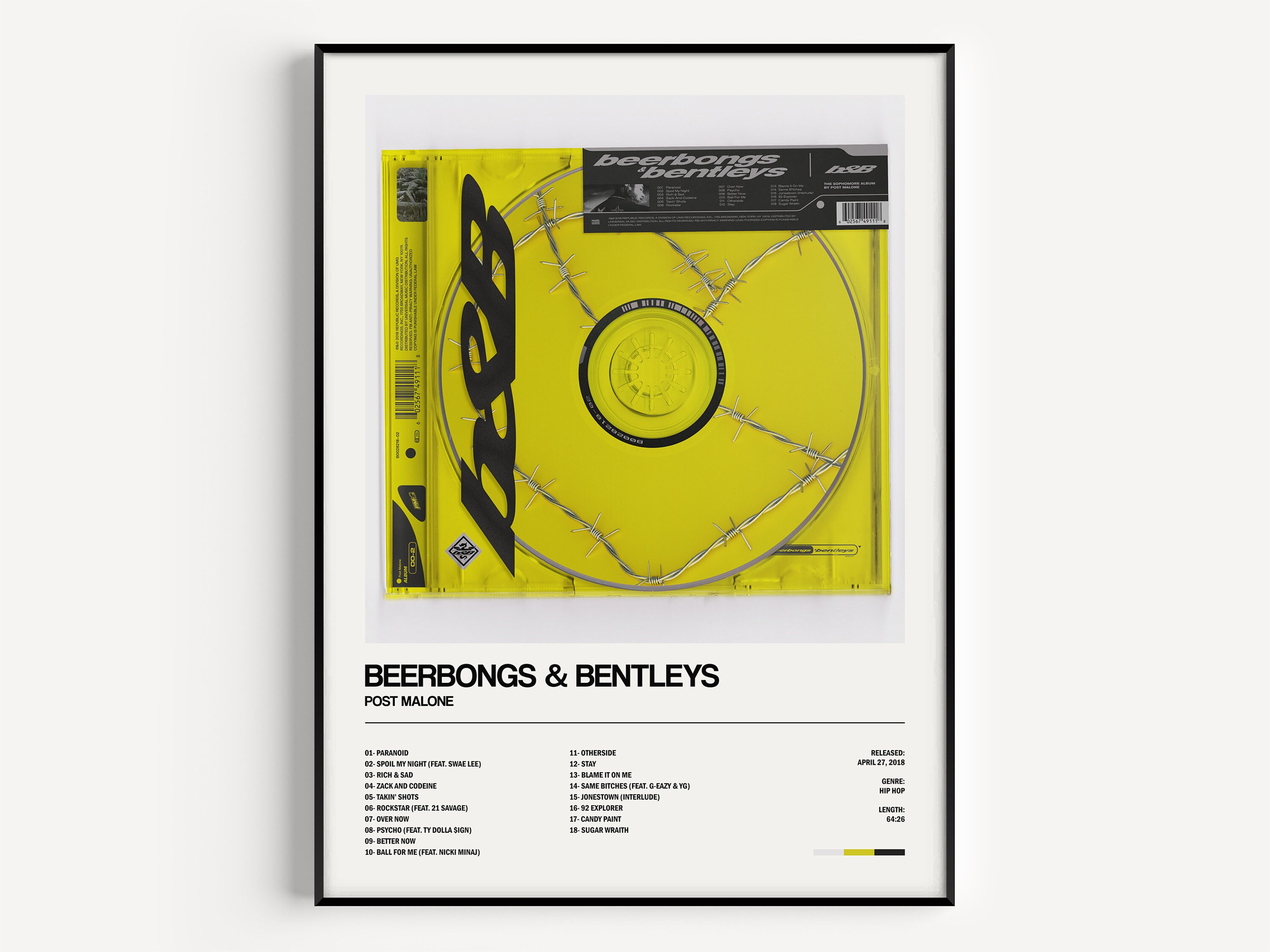 Beerbongs and Bentleys Post Malone Beerbongs and Bentleys Etsy