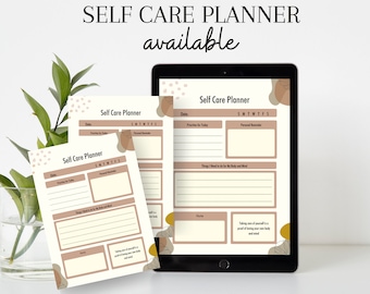 Self care planner, Student planner, Self Care Planner, Ultimate Planner, Self care, Goodnotes Planner, Mindfulness Planner Templates