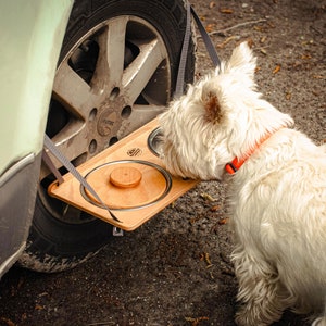 Hundenapf als Reifenregal für Camping, VanLife, Reisen mit Hund oder Hunderunde Bild 3