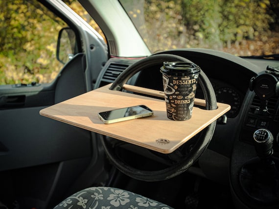 Car Folding Table Rear Seat Organizer Pad Laptop Beverage Holder Table Tray  Car