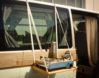 Busregal, Eurobox-Deckel, Van-Sideboard, Bierkastensitz, Hockerregal, Campingablage "CarLotte® S"