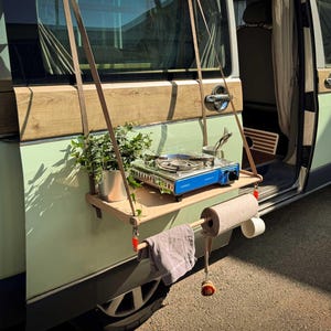 Busregal, Hängetisch "CarLotte® M" (69x30cm) Die Ablage für Campingbus oder Wohnmobil