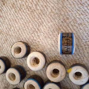 Spool of old linen thread, individually. Fil au Chinois Lille France image 5