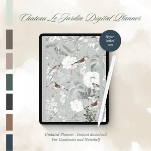 Aesthetic Luxe Digital Planner - 2025 Undated Daily and Weekly Planner for iPad, Goodnotes, Noteshelf, Instant Download PDF