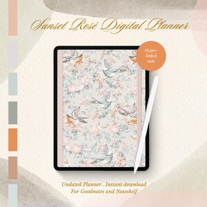 2025 Aesthetic Luxe Digital Planner - Undated Daily and Weekly Planner for iPad, Goodnotes, Noteshelf, Portrait, Instant download