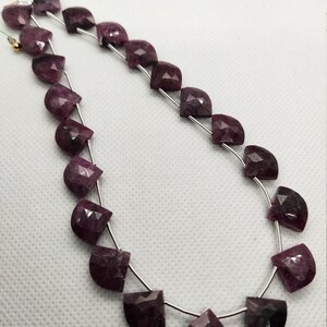 100% Natural, beautiful 21 Piece faceted ruby zoisite Heart briolette, 11.5x14x5MM app, gemstone beads ruby, natural beads [B-87]
