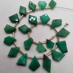 fancy CHRYSOPRASE 20 pieces awesome faceted briolette loose beads 20X8MM 12X10MM approx mystic rare unique wholesale price gemstone [C-29]