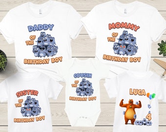 Bear Birthday Shirt, Grizzy Birthday Shirt,  Grizzy and Lemmings Birthday Shirt, Lemmings Birthday Shirt, Grizzy Lemmings Birthday Shirt